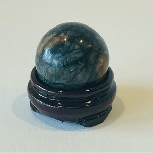 Jasper Palm Stone 1” Sphere with Stand